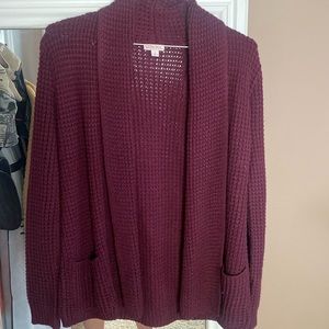 Plum cardigan